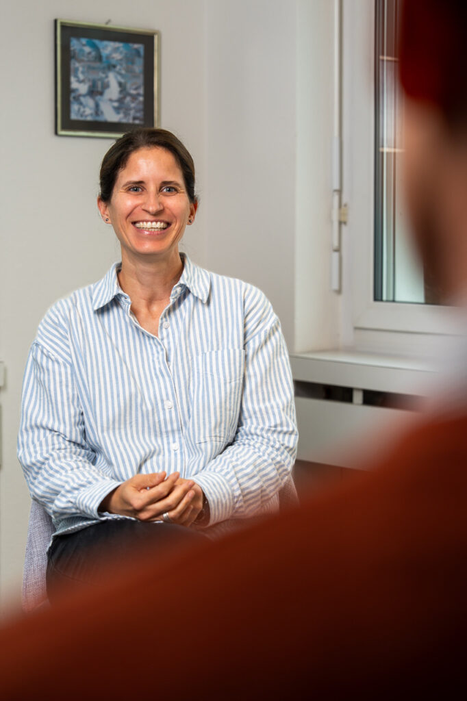 Anna Gunsch mit Klient